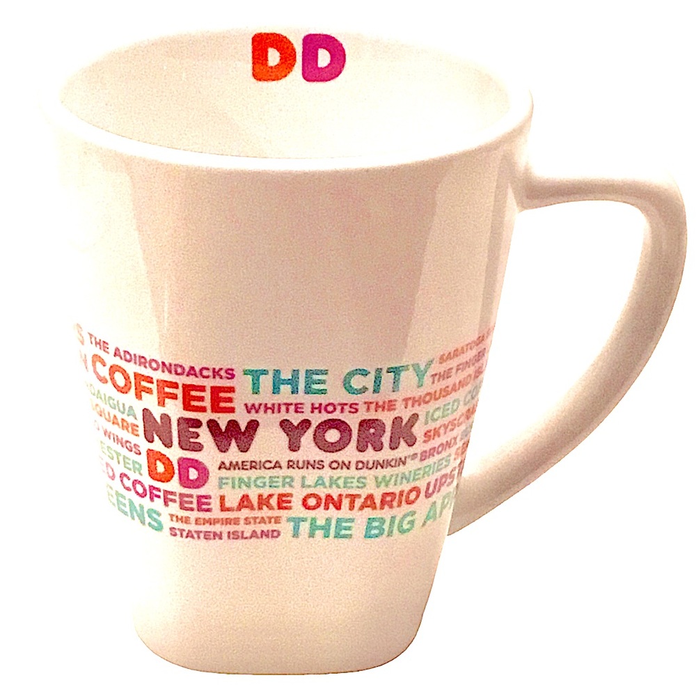 Dunkin Donuts NEW YORK Mug Collector’s Series 2016 White Ceramic 14 oz.